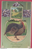 THANKSGIVING----Lot De 3 Cpa--Embossées - Thanksgiving