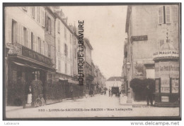 39----LONS LE SAUNIER LES BAINS---Rue Lafayette--café-hotel-tailleur----animé - Lons Le Saunier