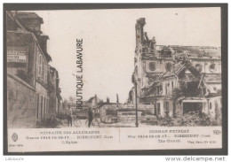 60-- RIBECOURT---L'Eglise--Rui Nes-animé--Retraites Des Allemands WW1 - Ribecourt Dreslincourt