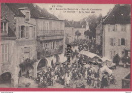 39 - LONS LE SAUNIER---Rue Du Commerce--Le Marché---animé - Lons Le Saunier