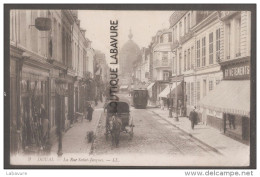 59--DOAUI --La Rue Saint Jacques---commerces--attelage-Tramway--animé - Malo Les Bains