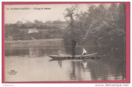 59 - SOLRE LE CHATEAU--L'Etang De Berzies---barque--animé - Solre Le Chateau