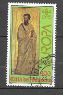 Timbres Oblitérés Du Vatican 1998, N°1105 YT, Europa, St Paul - Gebruikt