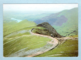 CP Pays De Galles - Snowdon Montain Railway - A Panoramic Viev Of A Train At Clogwyn Station - Caernarvonshire