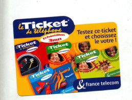 Ticket Telephone  France Telecom - Unclassified