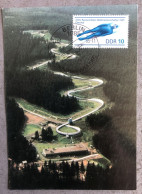 (2923) DDR Maximumkarte 1985 Rennrodelmeisterschaften Oberhof (MK-1-25) - Maximum Cards