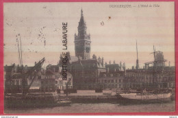 59 - DUNKERQUE--L'Hotel De Ville--bateaux-- - Dunkerque