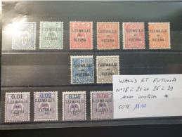 1922 Wallis Et Futuna N°Y&T 18 à 25 Et 26 à 29 Séries Complètes Neufs Avec Charnière * - Unused Stamps