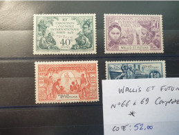 1931 Wallis Et Futuna N°Y&T 66 à 69 Série Complète Neufs Avec Charnière * - Unused Stamps