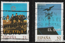 España 1997 Edifil 3472/3 Sellos ** Cine Español Directores "El Viaje A Ninguna Parte" Fernando F. Gomez Y "El Sur" Vict - Gebraucht