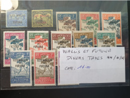 1939 Wallis Et Futuna N°Y&T Assortiment De Timbres Taxes Tous états - Unused Stamps