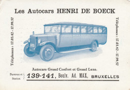 2698 Les Autocars Henri De Boeck Bruxelles - Voitures