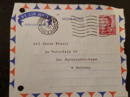 China Hong Kong 1965 Aerogramme Stationery Air Letter ( Devant De Lettre ) - Briefe U. Dokumente