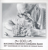 POLAND 2021 POST OFFICE LIMITED EDITION FOLDER: 100TH ANNIVERSARY OF BIRTH OF THE POLISH MASTER ENGRAVER SLANIA MS S/S - Covers & Documents