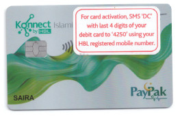 USED COLLECTIBLE CARD DEBIT CARD  HABIB BANK KONNECT BY HBL PAKPAY - Tarjetas De Crédito (caducidad Min 10 Años)