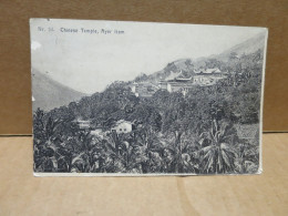 AYER ITAM (Malaisie) Chinese Temple Cachet De Paquebot Yokohama à Marseille 1923 - Malesia