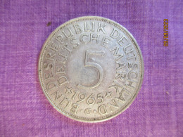 Allemagne 5 DM 1965 G (silver) - 5 Mark