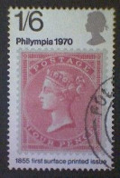 Great Britain, Scott #644, Used(o), 1970, 'Philympia' Stamp Exhibition, 1/6 - Used Stamps