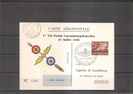 Luxembourg ( Premier Vol Postal Luxembourg - Bruxelles De 1946 à Voir) - Briefe U. Dokumente