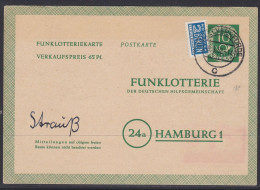 Posthorn, 2 Verschiedene Funklotterie Postkarten, Ungebraucht/gebraucht - Postkarten - Ungebraucht