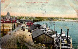 Minnesota St Paul Boat Docks 1907 - St Paul
