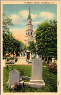 South Carolina Charleston St Phillip's Church Curteich - Charleston