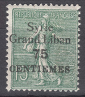 Syria Syrie 1923 Yvert#91 Mint Hinged - Unused Stamps