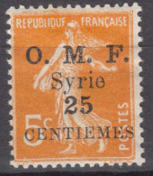 Syria Syrie 1922 Yvert#85 Mint Hinged - Nuovi