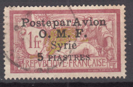 Syria Syrie 1922 Poste Aerienne Yvert#12 Used - Used Stamps