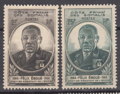 French Somali Coast, Cote Des Somalis 1945 Mi#276-277 Mint Hinged - Nuovi