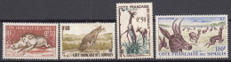 French Somali Coast, Cote Des Somalis 1958 Animals Mi#314-317 Mint Hinged - Unused Stamps