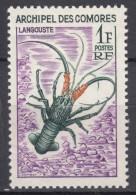 French Comores, Comoro Islands 1965 Fish Mi#68 Mint Hinged - Ungebraucht