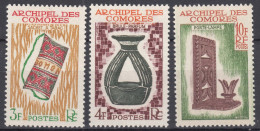 French Comores, Comoro Islands 1963 Mi#55-57 Mint Hinged - Ungebraucht