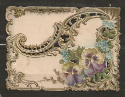 Découpis Gaufré Fleur Année 1900 - Blumen