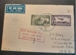 2 January 1938 Auckland -San Francisco Survey Flight. - Airmail