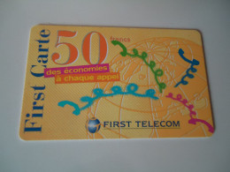 FRANCE PREPAID CARDS FIST CARTE - Unclassified