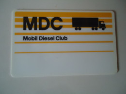 GREECE   CARDS   MDC MOBIL DIESEL CLUB CARDS     TRUK 2 SCAN - Advertising