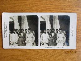 IMP RUSSIA UZBEKISTAN BUKHARA LOCAL JEWS JUDAICA , OLD STEREO PHOTO - Ouzbékistan