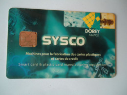 FRANCE   GSM   CARDS  GSM  SYSCO DOREY   2 SCAN - Publicidad
