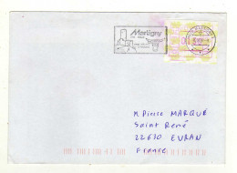 Enveloppe SUISSE HELVETIA Avec Vignette D'Affranchissement 1920 MARTIGNY 1 13/10/2007 - Poststempel