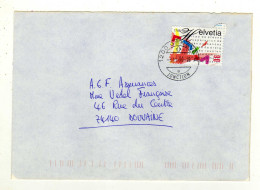 Enveloppe SUISSE HELVETIA Oblitération 1200 GENEVE 8 03/11/1999 - Marcophilie