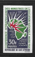 COTE D'IVOIRE 1964    CONFERENCE INTERAFRICAINE NON DENTELE   YVERT N°222 NEUF MNH** - Côte D'Ivoire (1960-...)