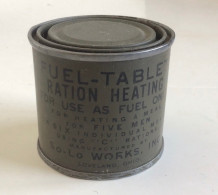 USA WW2 - ALCOOL GELIFIE  FUEL TABLET  RATION HEATING ........... #GV1 - 1939-45