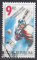 CZECH REPUBLIC 442,used,falc Hinged,baseball - Gebraucht