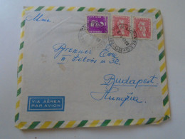 D197971  Brasil Brazil  - Cover 1963 Rio De Janeiro  Sent   To Budapest Eva Brenner -with Content - Storia Postale