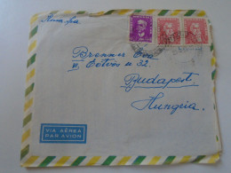 D197973  Brasil Brazil  Registered Cover 1963 Rio De Janeiro Sent To Budapest Eva Brenner  With Content - Lettres & Documents
