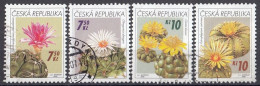 CZECH REPUBLIC 483-486,used,falc Hinged,cactusses - Gebruikt