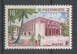 POLYNESIE 1960 N° 14 ** Neuf MNH Superbe C  7,10 € Hôtel Des Postes De Papeete - Neufs
