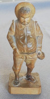 Petite Sculpture En Bois Représentant Sancho Panza, Fidèle Compagnon De Don Quichotte (Don Quijote) - Holz