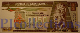 GUATEMALA 1/2 QUETZAL 1988 PICK 65 UNC - Guatemala